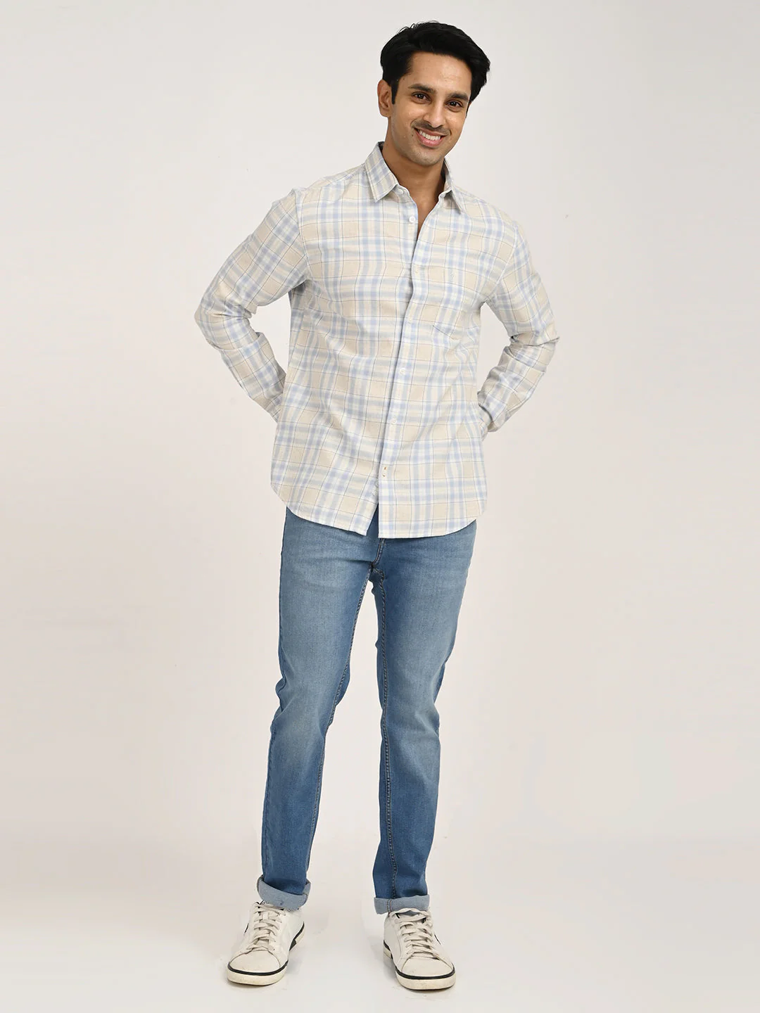 Men's Check Full Sleeve Cotton Shirt - Image 6