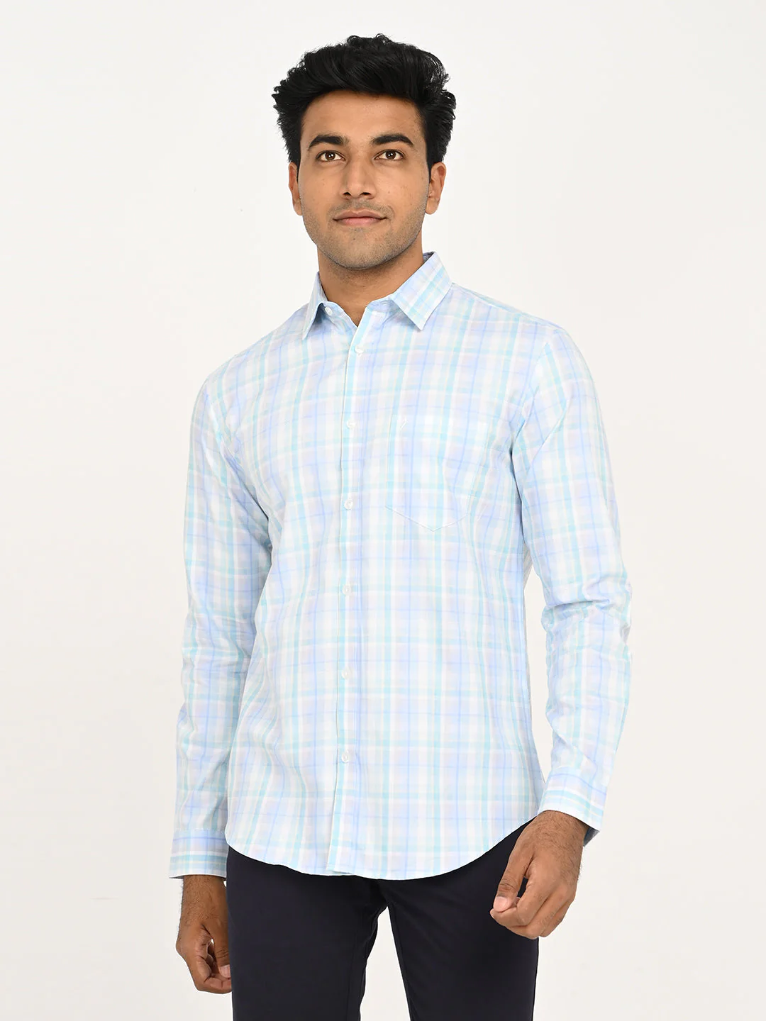 Men's Check Full Sleeve Cotton Shirt