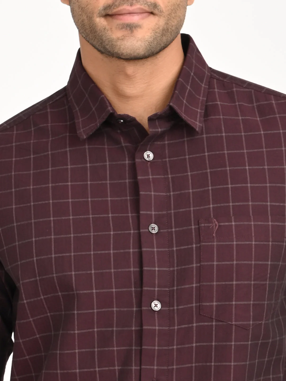 Men's Check Full Sleeve Cotton Shirt - Image 5