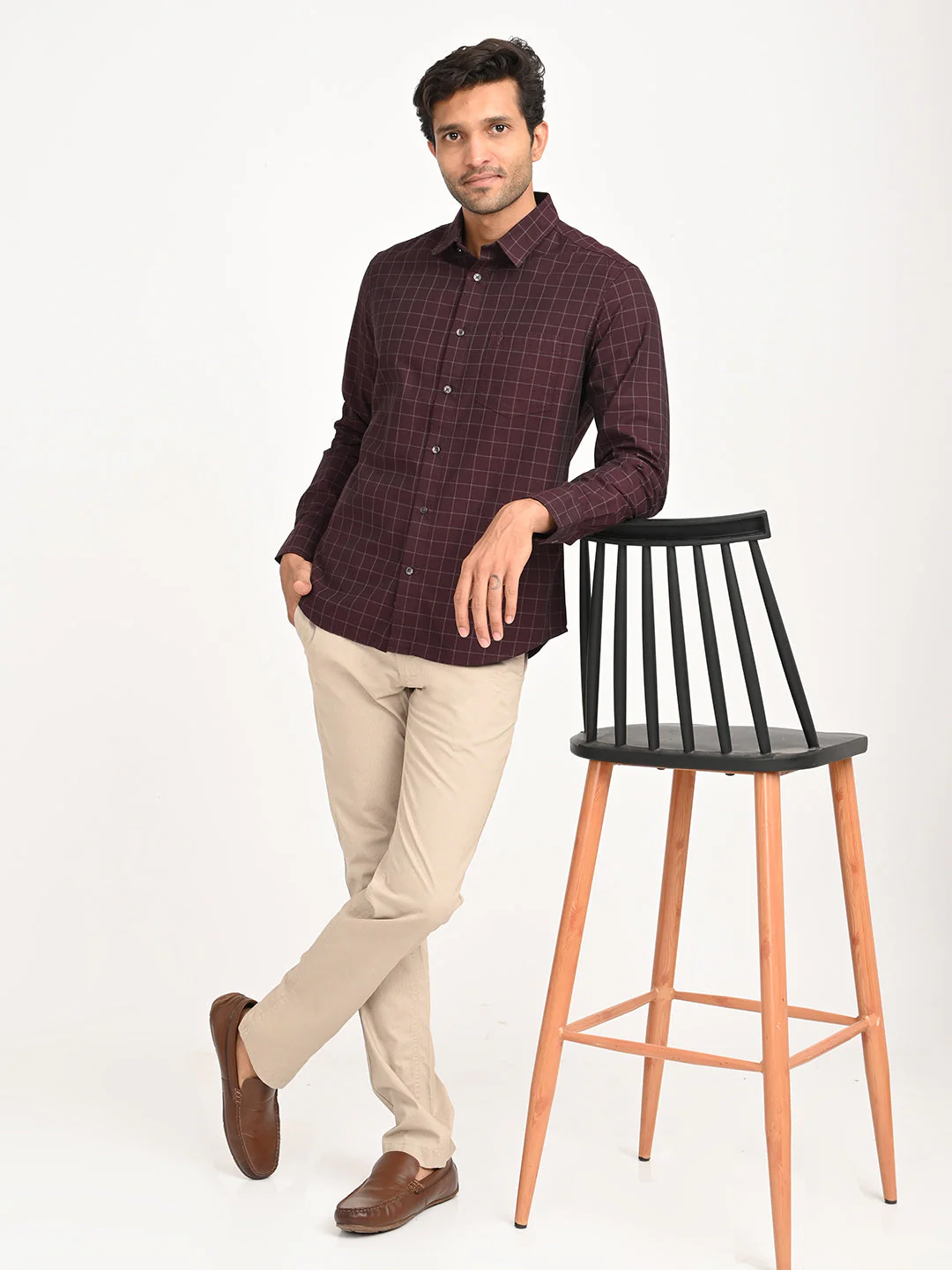 Men's Check Full Sleeve Cotton Shirt - Image 6