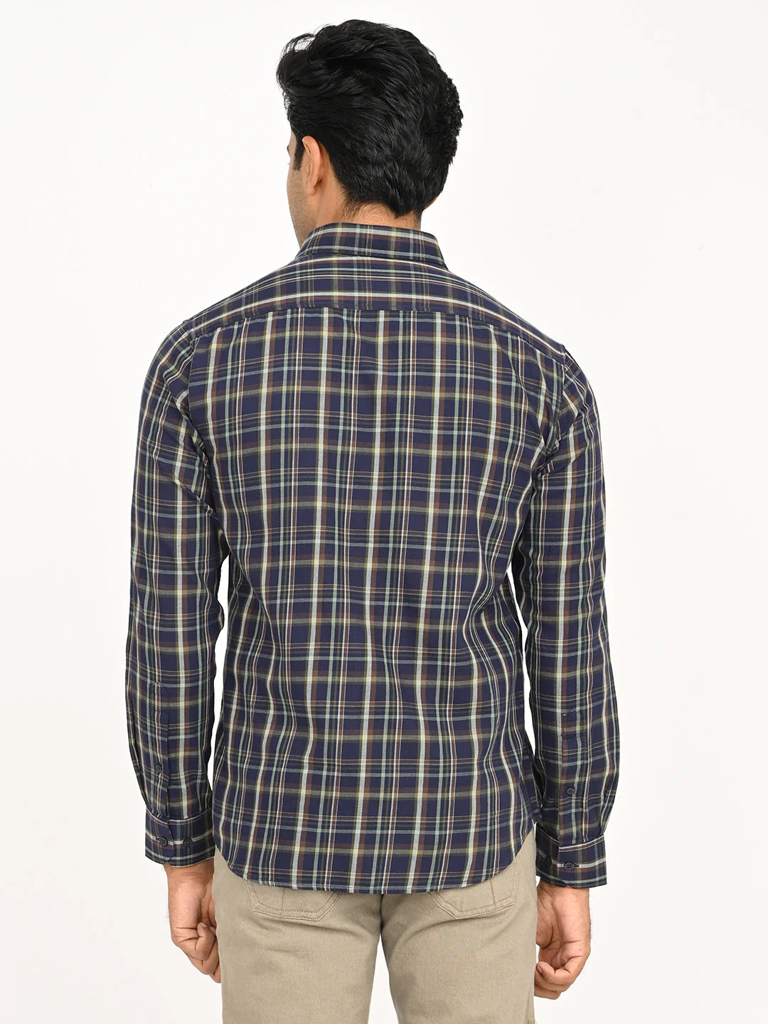Men's Check Full Sleeve Cotton Shirt - Image 4