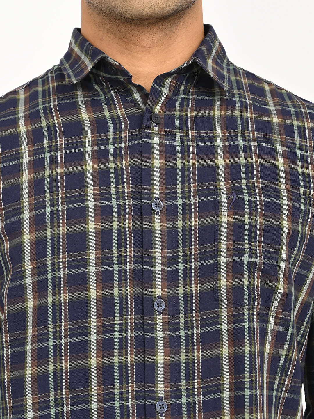 Men's Check Full Sleeve Cotton Shirt - Image 5
