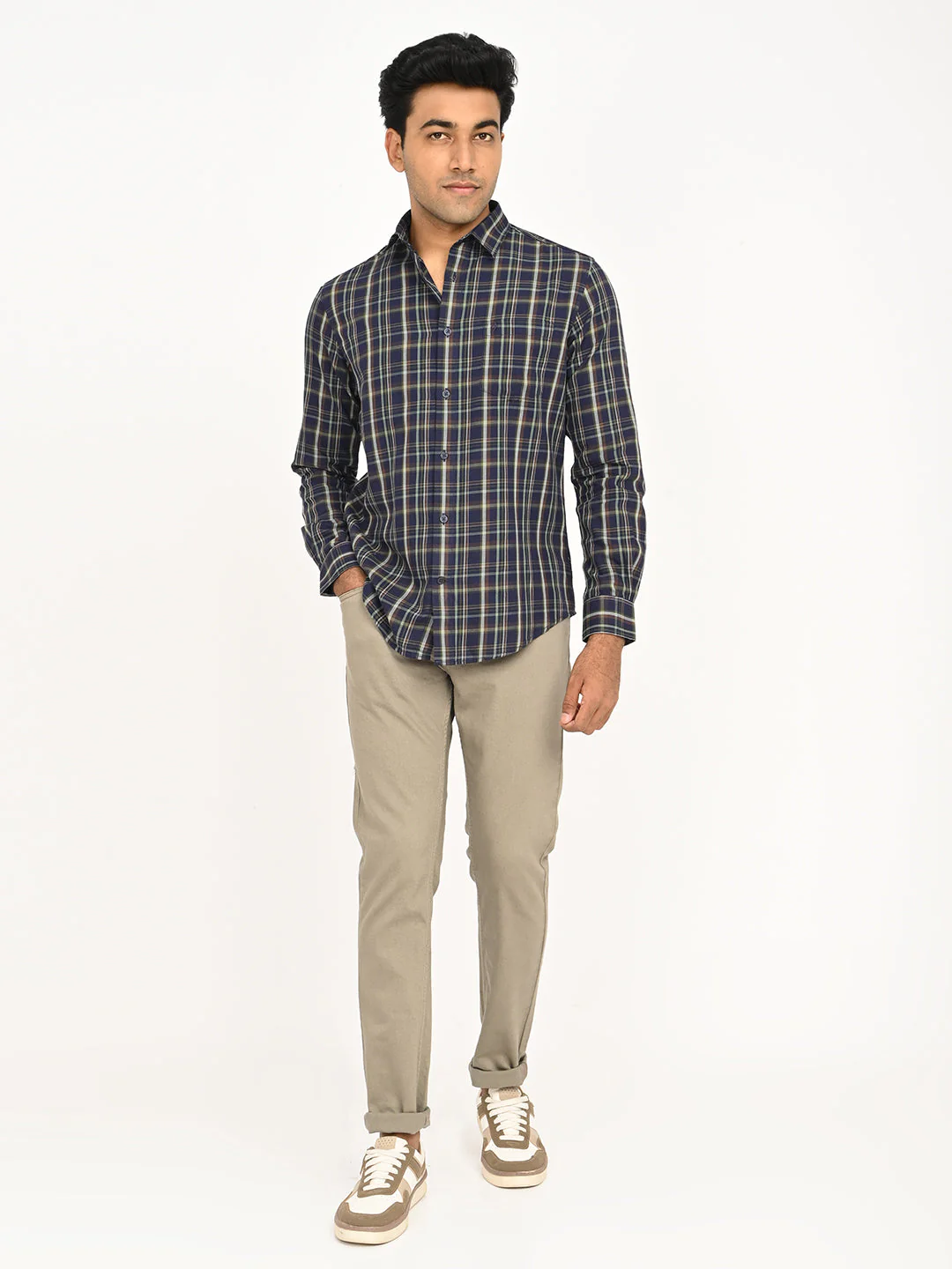 Men's Check Full Sleeve Cotton Shirt - Image 6