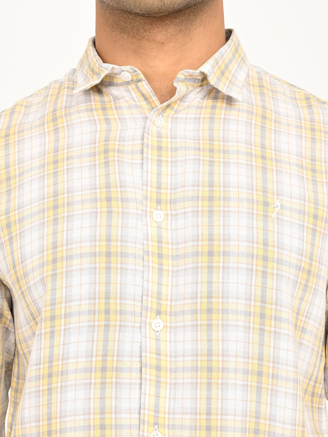 Men's Check Full Sleeve Tencel Blend Shirt - Image 5