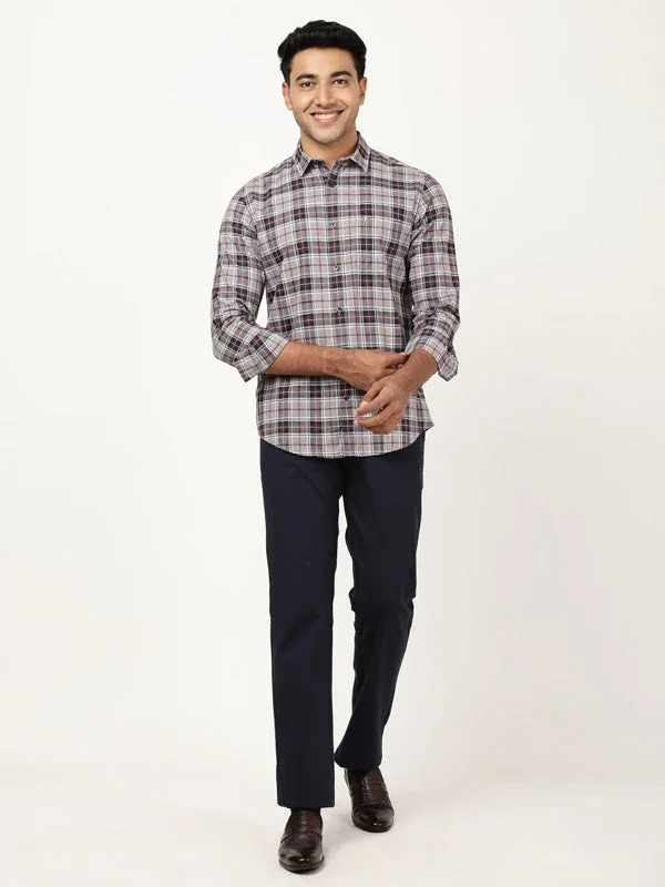 Men's Check Full Sleeves Cotton Shirt - Image 4