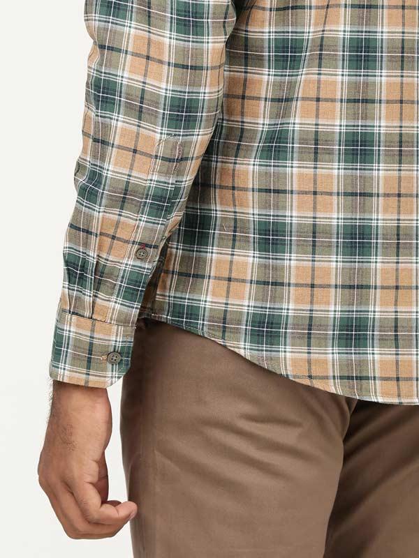 Men's Check Full Sleeves Cotton Shirt - Image 8