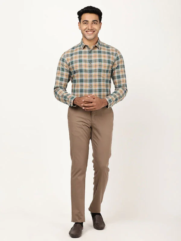 Men's Check Full Sleeves Cotton Shirt - Image 9