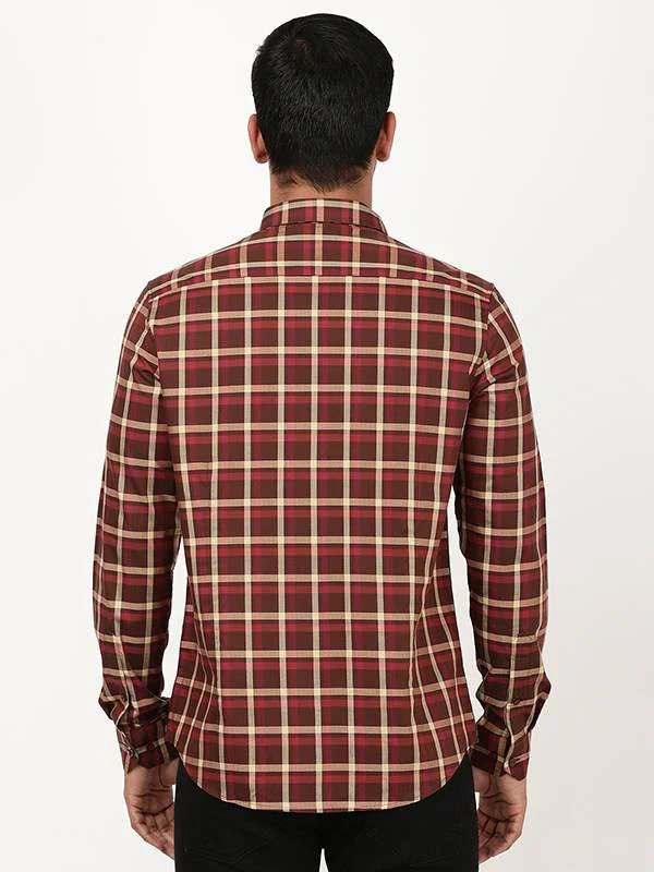 Men's Check Full Sleeves Cotton Shirt - Image 5