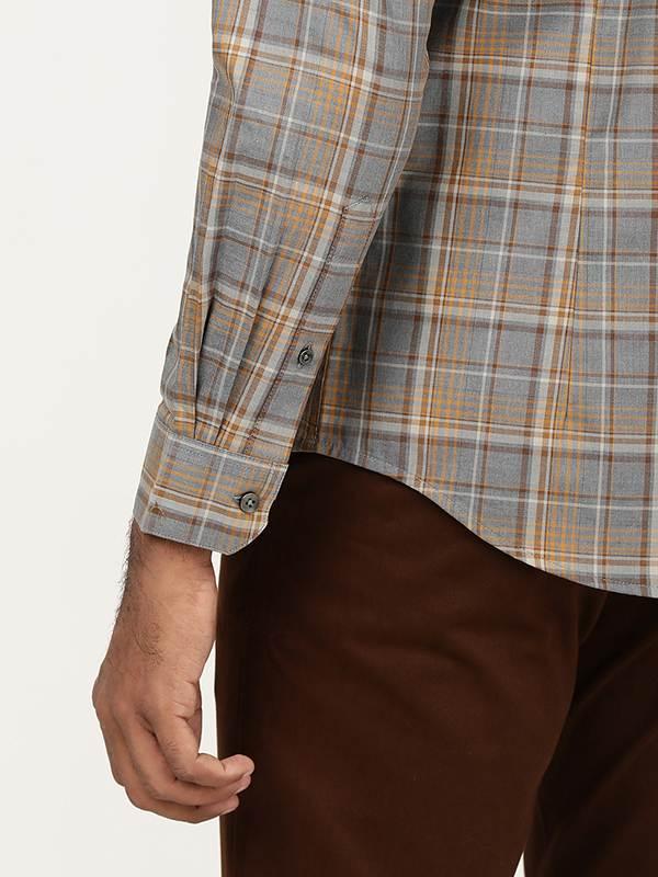 Men's Check Full Sleeves Cotton Shirt - Image 3