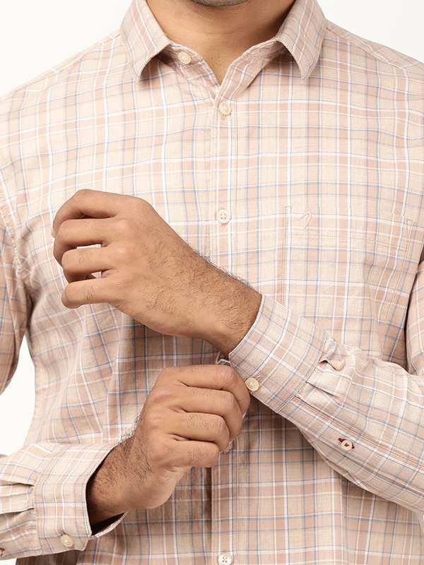 Men's Check Full Sleeves Cotton Shirt - Image 3