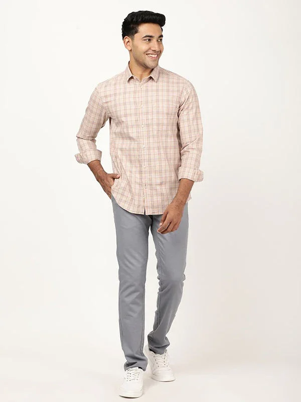 Men's Check Full Sleeves Cotton Shirt - Image 4
