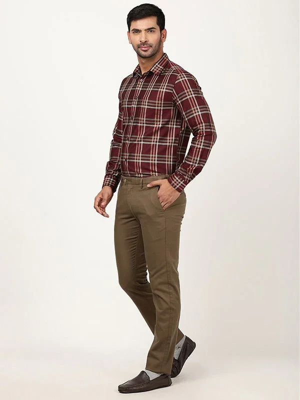 Men's Check Full Sleeves Cotton Shirt - Image 4