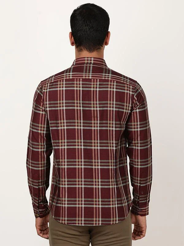 Men's Check Full Sleeves Cotton Shirt - Image 5
