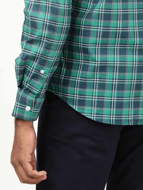Men's Check Full Sleeves Cotton Shirt - Image 3