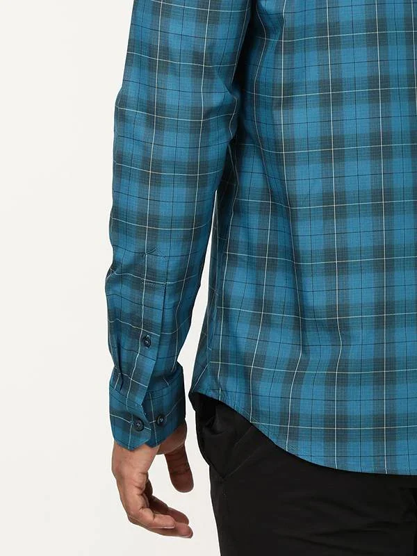 Men's Check Full Sleeves Cotton Shirt - Image 3