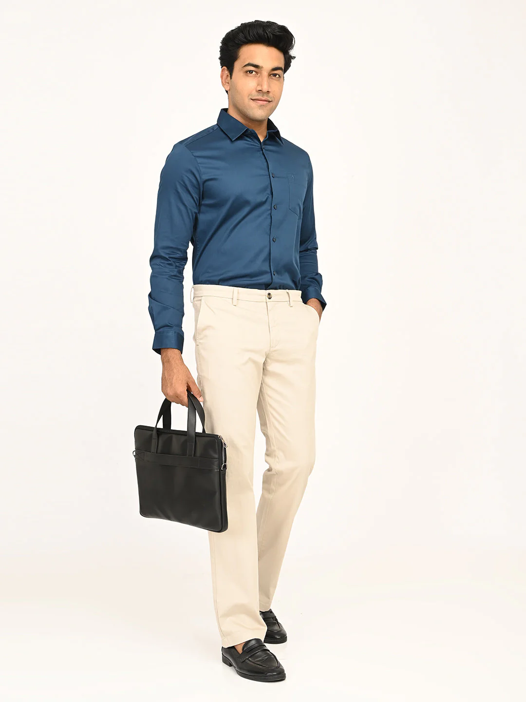 Men's Kansas Fit Cotton Stretch Trouser - Image 6