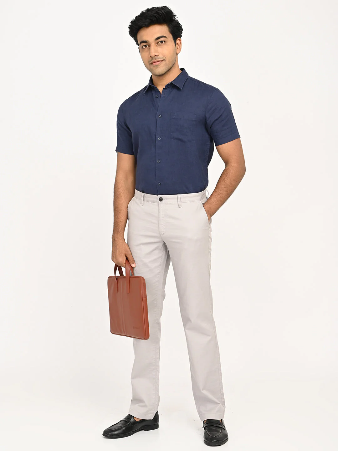 Men's Kansas Fit Cotton Stretch Trouser - Image 6