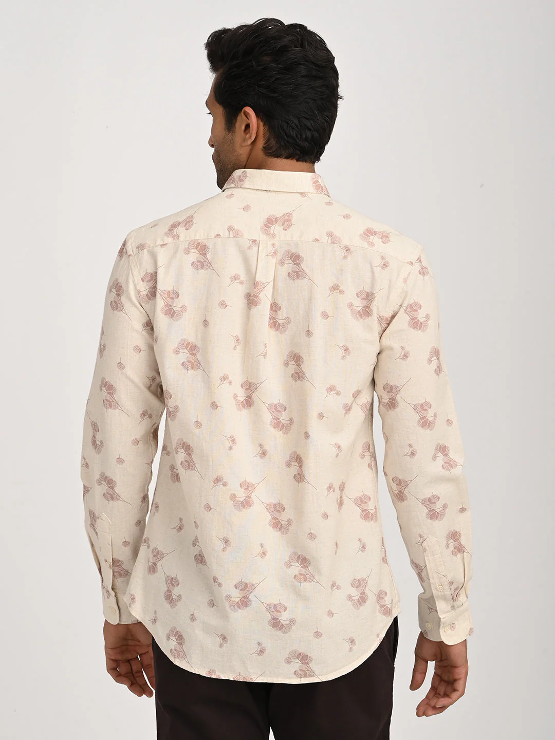 Men's Printed Full Sleeve Cotton Blend Shirt - Image 4