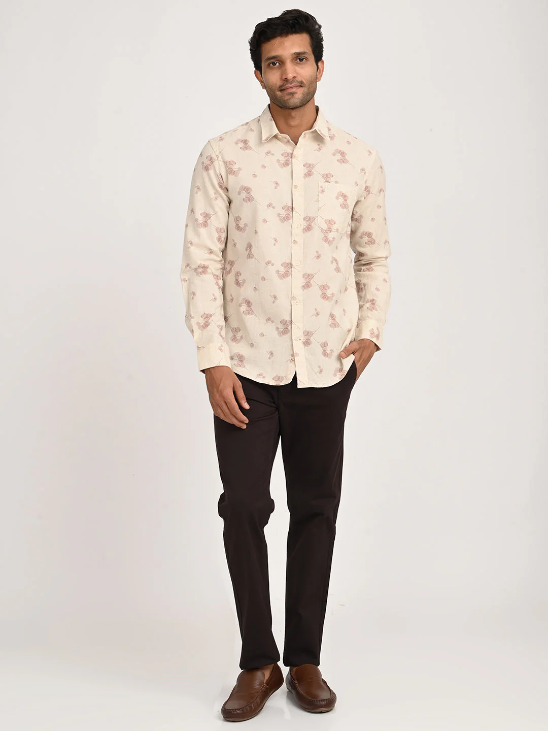 Men's Printed Full Sleeve Cotton Blend Shirt - Image 6