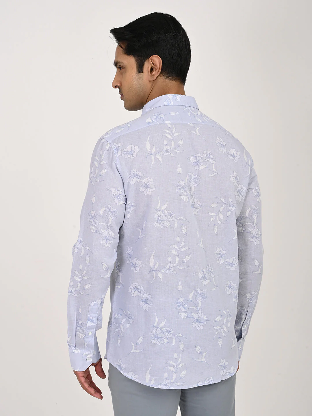 Men's Printed Full Sleeve Cotton Blend Shirt - Image 4