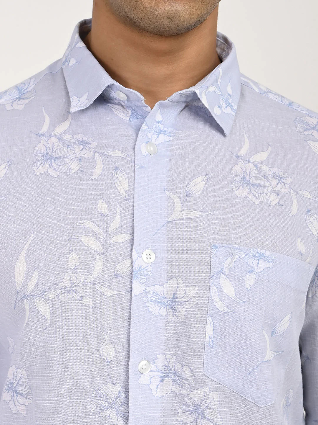 Men's Printed Full Sleeve Cotton Blend Shirt - Image 5