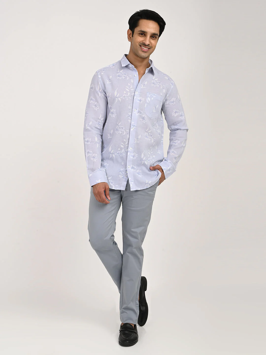 Men's Printed Full Sleeve Cotton Blend Shirt - Image 6