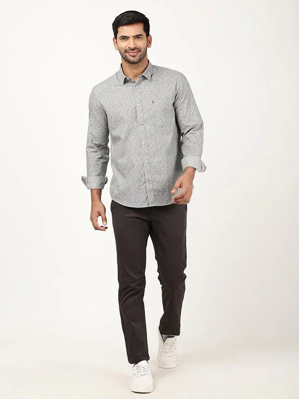 Men's Printed Full Sleeves Cotton Shirt - Image 4