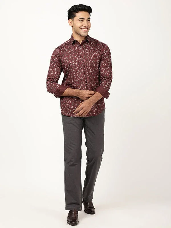 Men's Printed Full Sleeves Cotton Shirt - Image 4