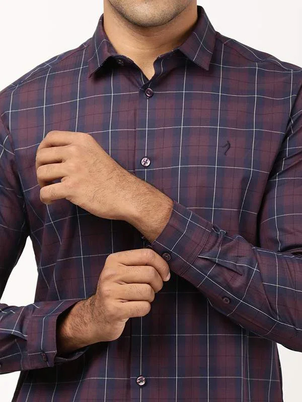Men's Check Full Sleeves Cotton Shirt - Image 3
