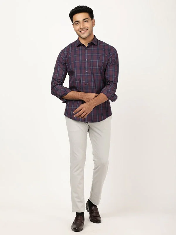 Men's Check Full Sleeves Cotton Shirt - Image 4