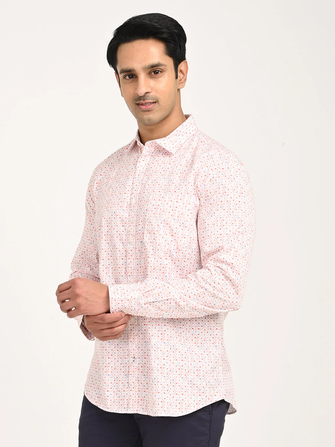 Men's Printed Full Sleeve Cotton Shirt - Image 2