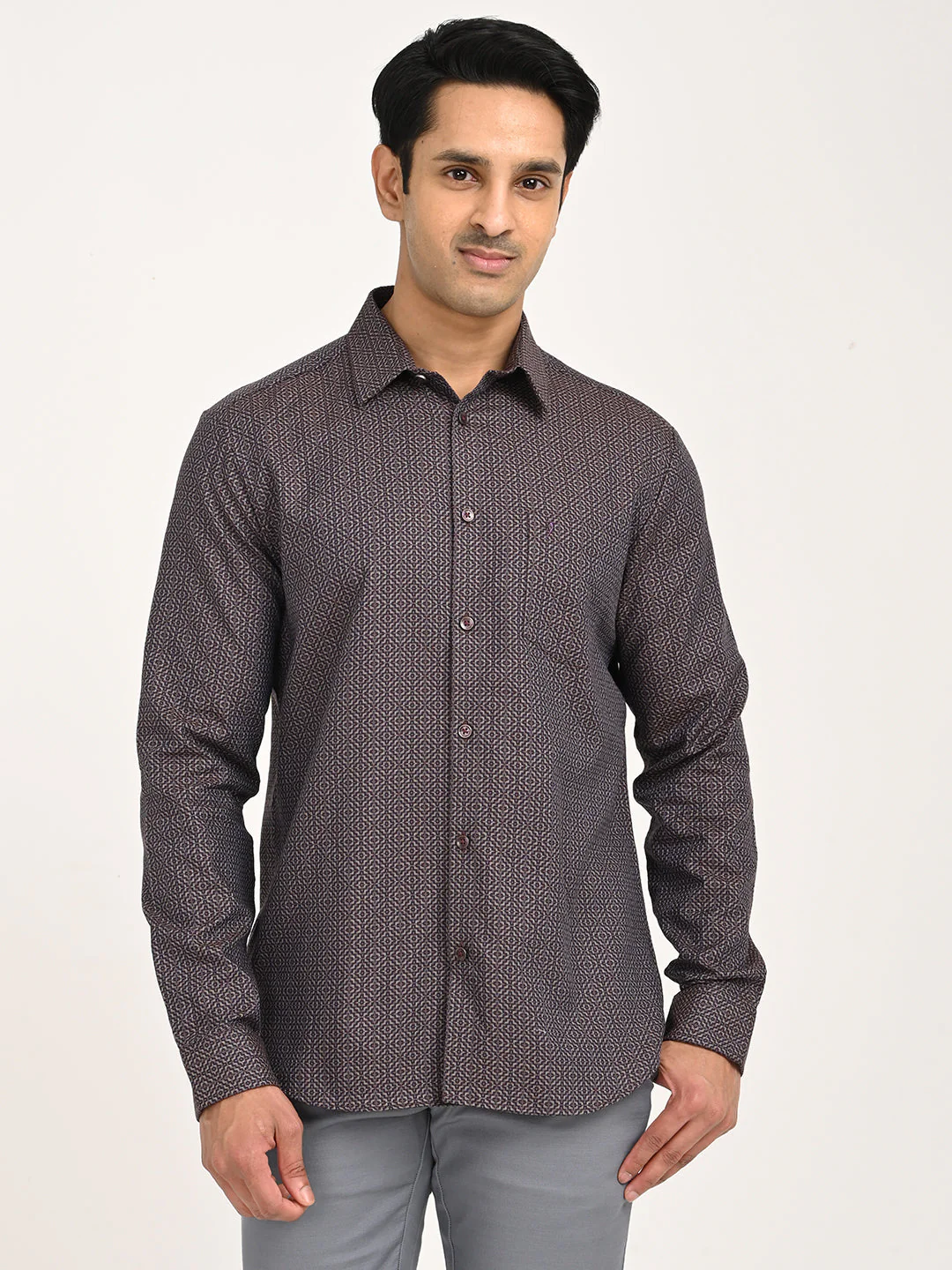 Men's Printed Full Sleeve Cotton Shirt