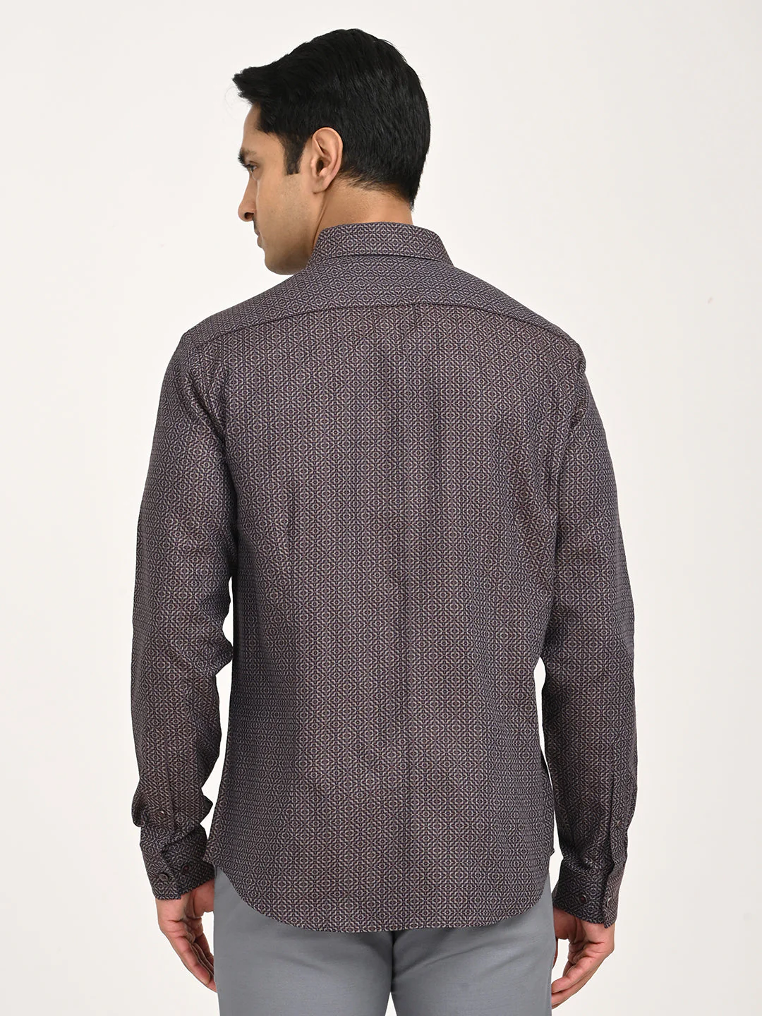 Men's Printed Full Sleeve Cotton Shirt - Image 4