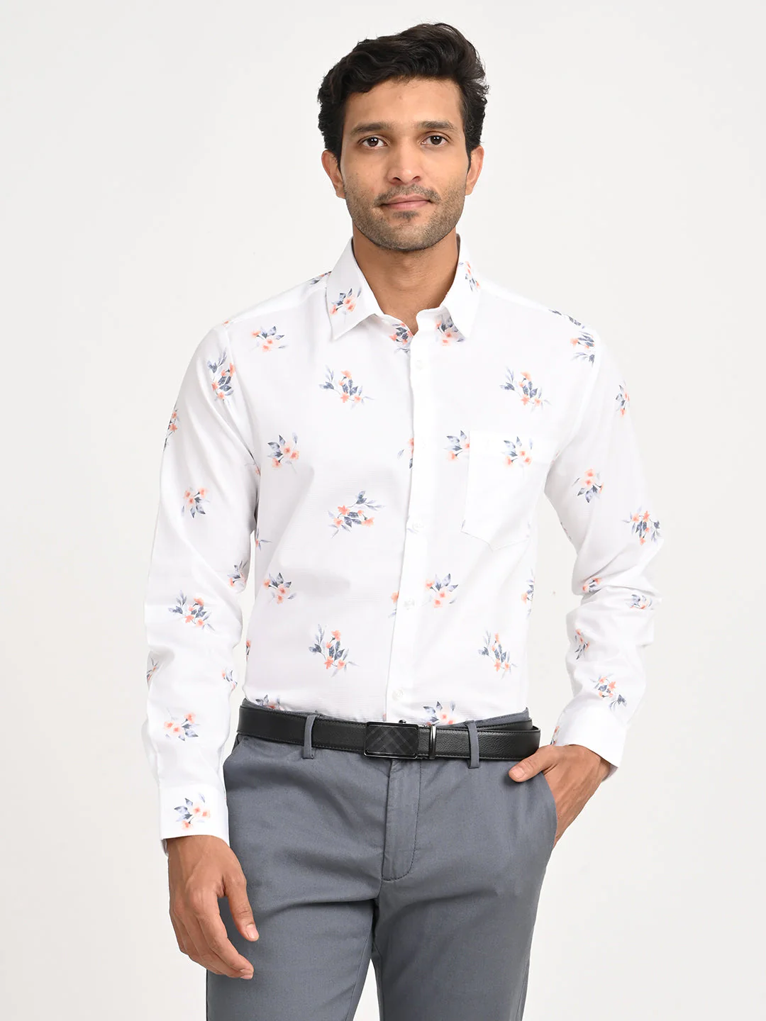 Men's Printed Full Sleeve Cotton Shirt
