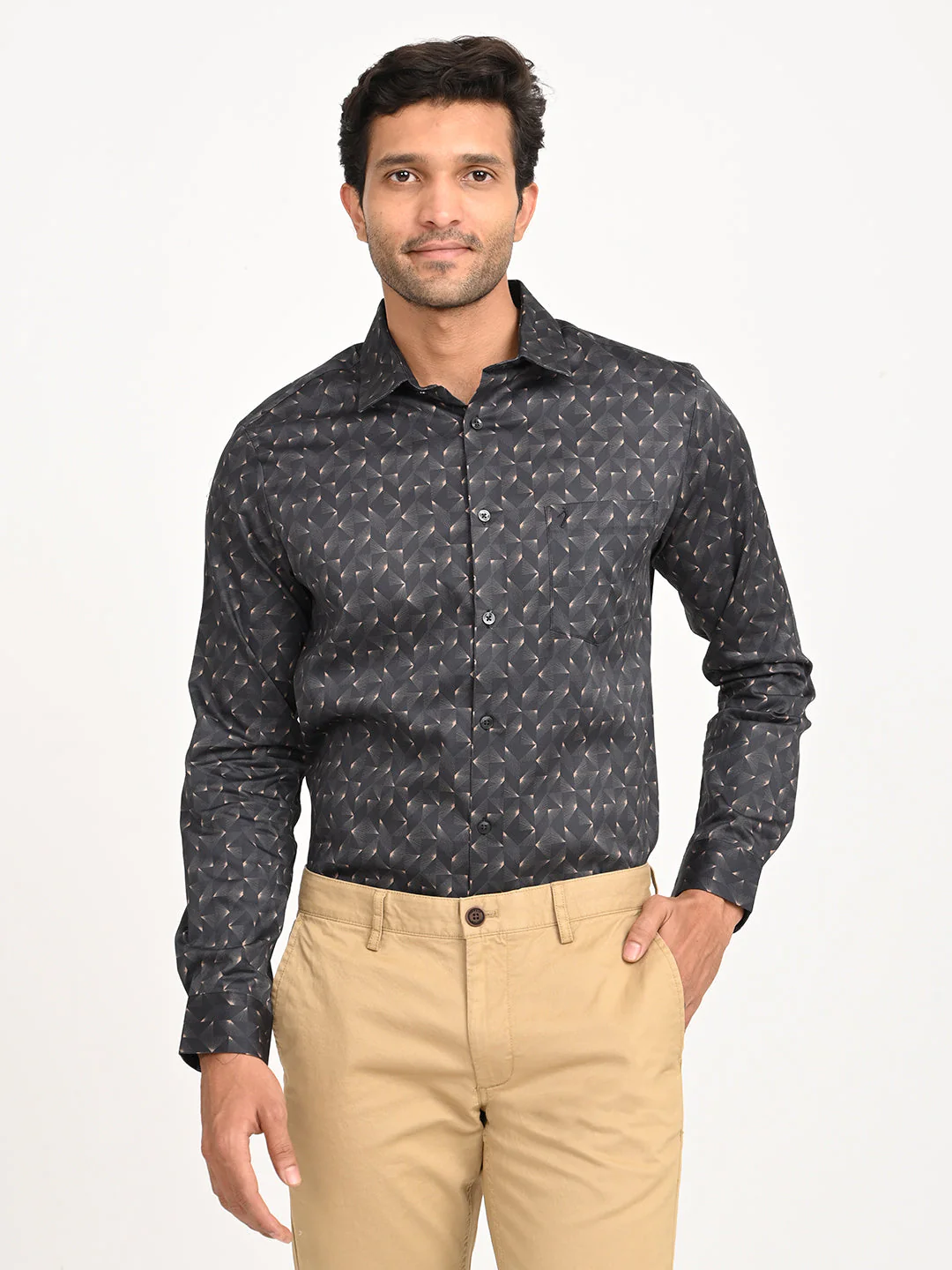 Men's Printed Full Sleeve Cotton Shirt