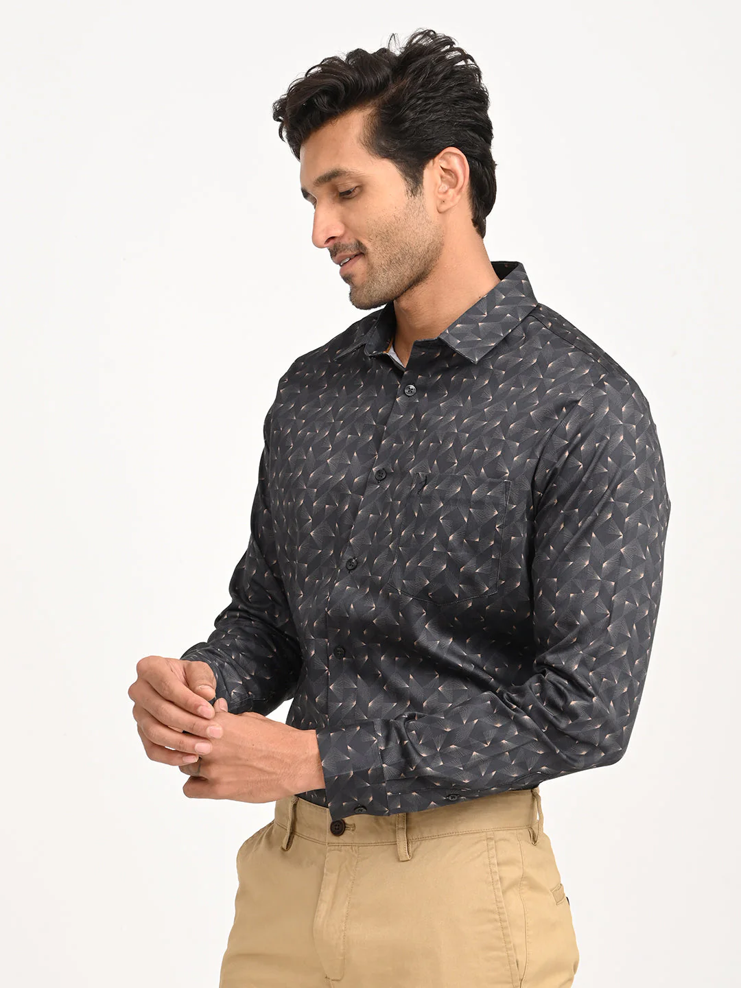 Men's Printed Full Sleeve Cotton Shirt - Image 2