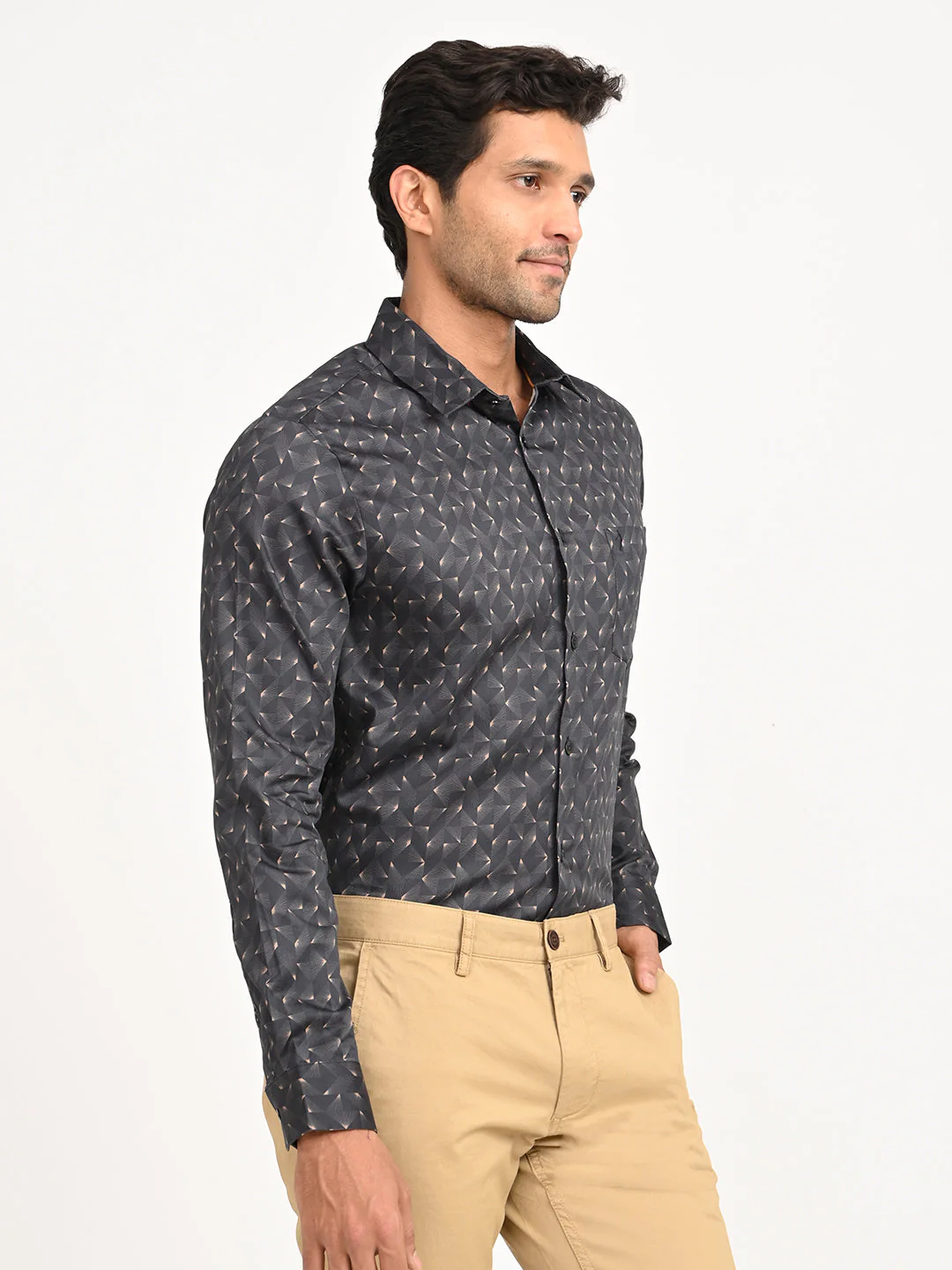 Men's Printed Full Sleeve Cotton Shirt - Image 3