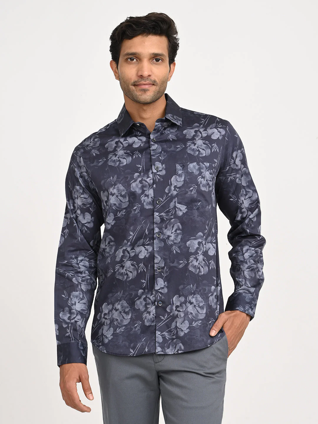 Men's Printed Full Sleeve Cotton Shirt