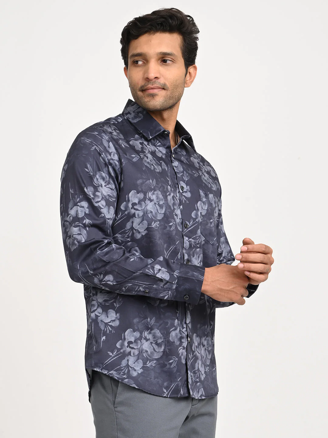 Men's Printed Full Sleeve Cotton Shirt - Image 3