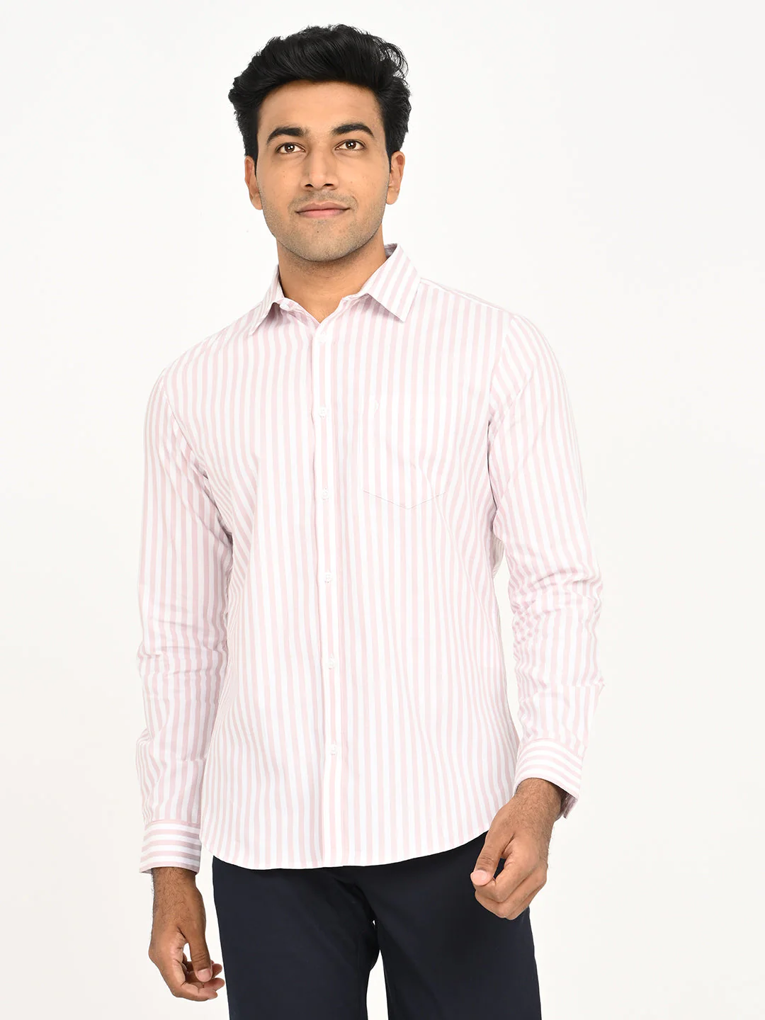 Men's Striped Full Sleeve Cotton Shirt