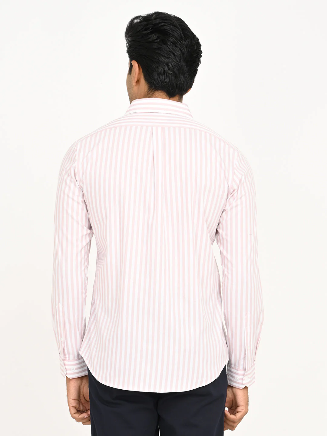 Men's Striped Full Sleeve Cotton Shirt - Image 4