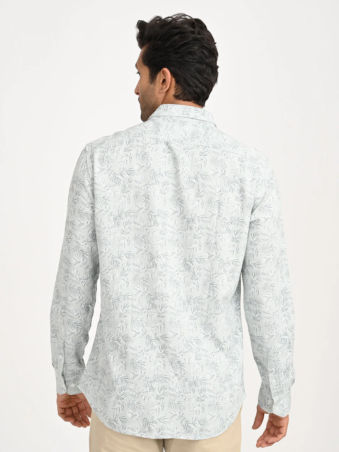 Men's Printed Full Sleeve Viscose Blend Shirt - Image 4