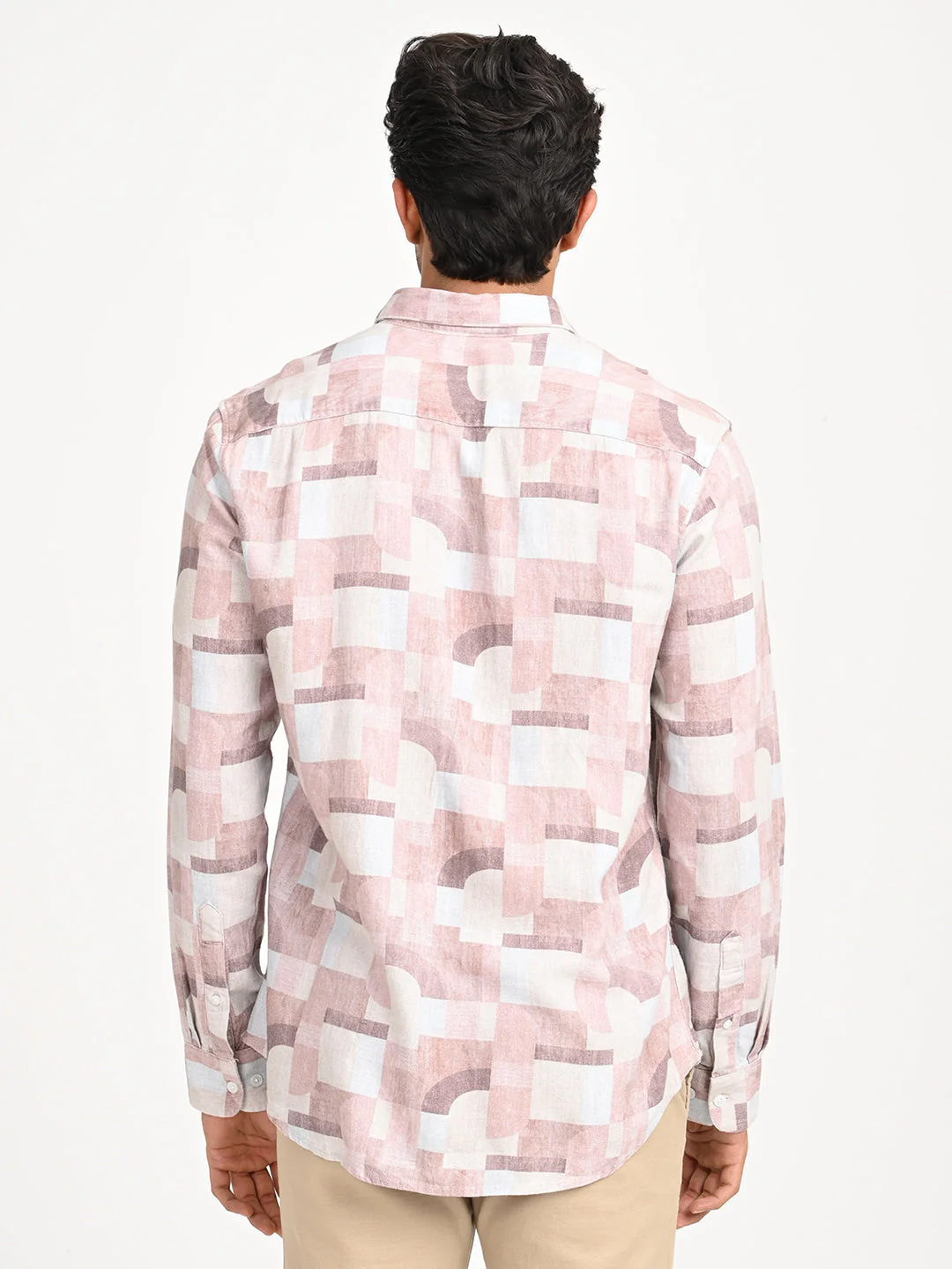 Men's Printed Full Sleeve Viscose Blend Shirt - Image 4