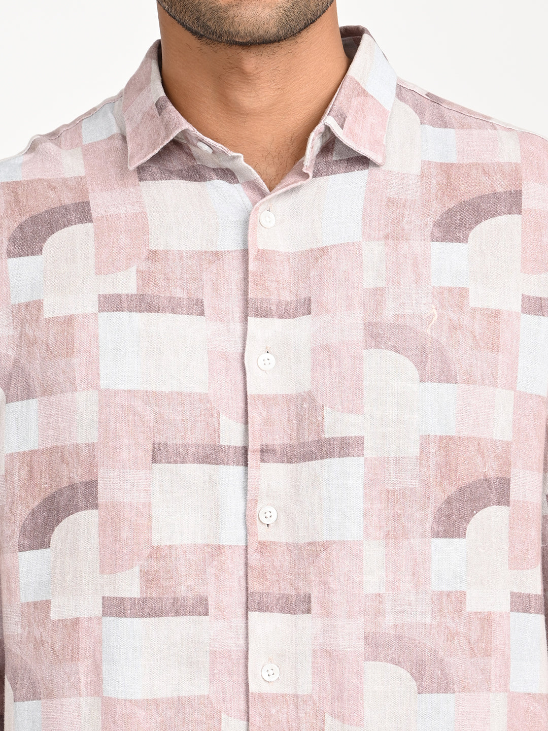Men's Printed Full Sleeve Viscose Blend Shirt - Image 5