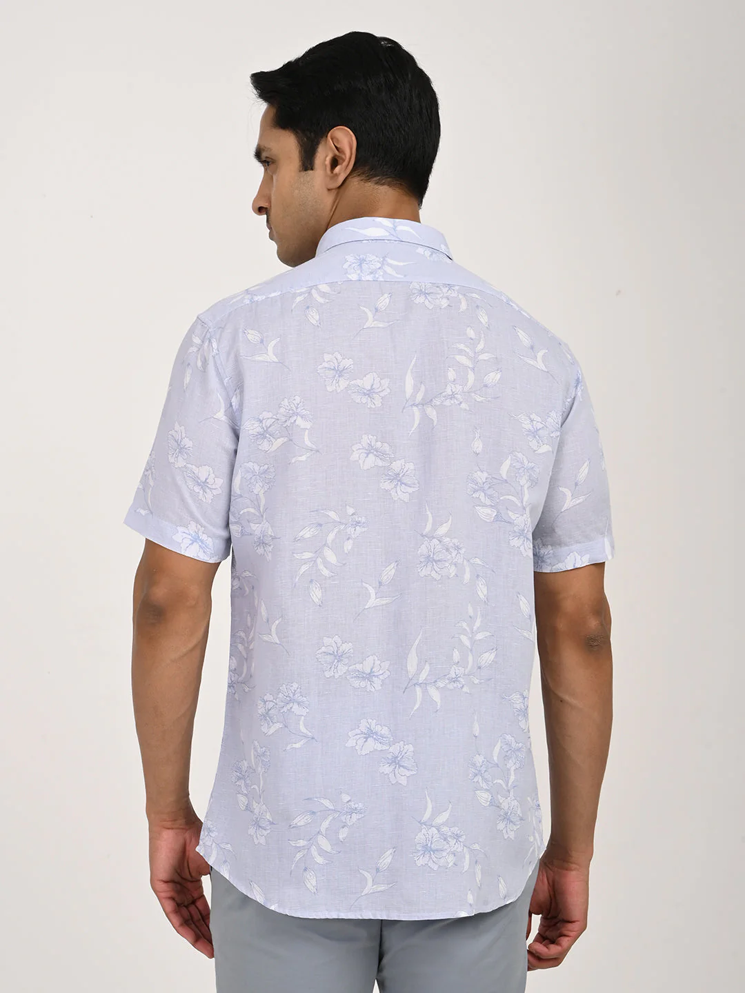 Men's Printed Half Sleeve Cotton Blend Shirt - Image 4