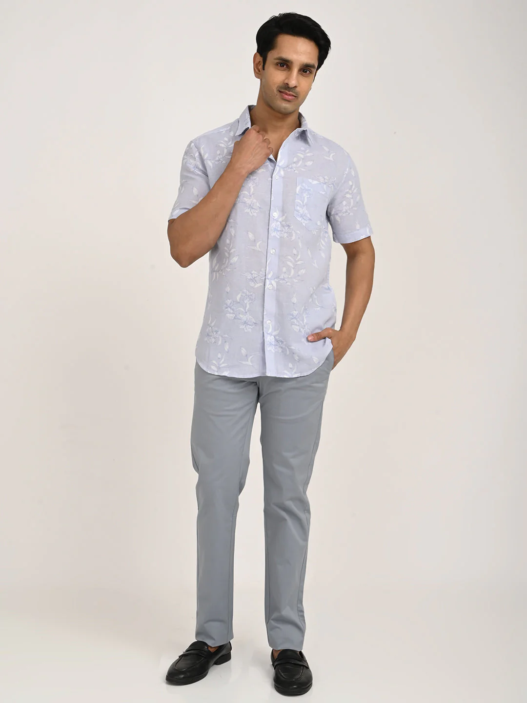 Men's Printed Half Sleeve Cotton Blend Shirt - Image 6