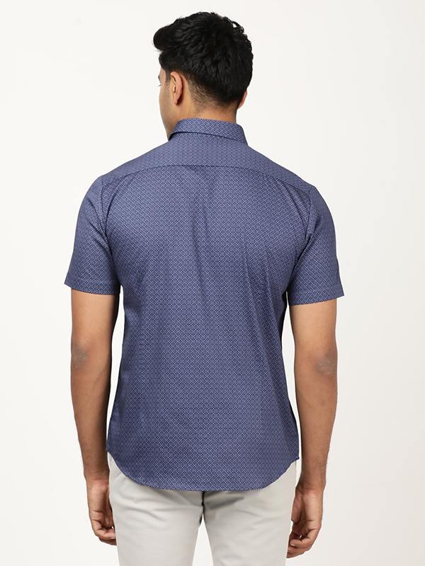 Men's Printed Half Sleeves Cotton Shirt - Image 10
