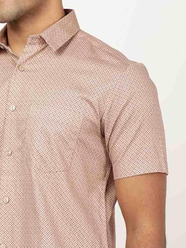 Men's Printed Half Sleeves Cotton Shirt - Image 3