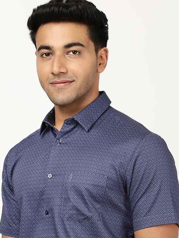 Men's Printed Half Sleeves Cotton Shirt - Image 7