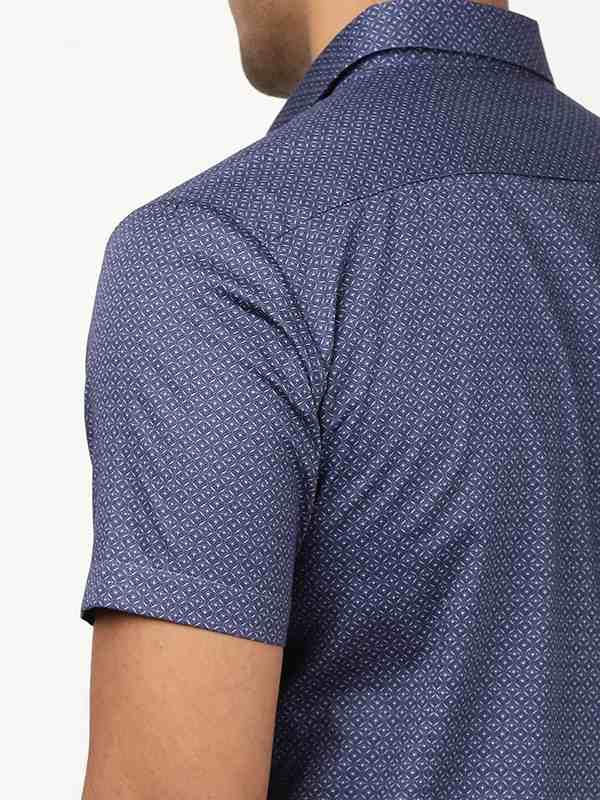 Men's Printed Half Sleeves Cotton Shirt - Image 8